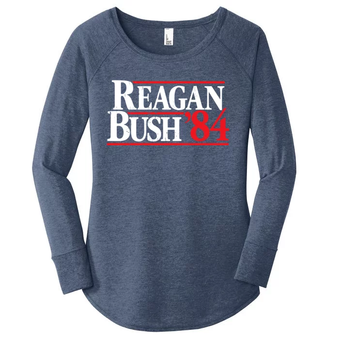 Reagan Bush 84 Women's Perfect Tri Tunic Long Sleeve Shirt