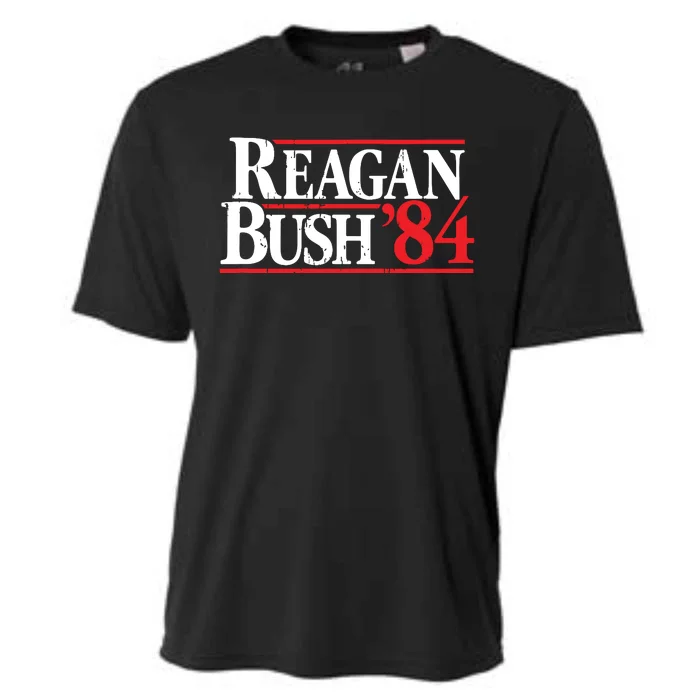 Reagan Bush 84 Vintage Republican Cooling Performance Crew T-Shirt