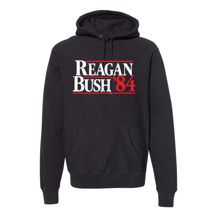 Reagan Bush 84 Vintage Republican Premium Hoodie