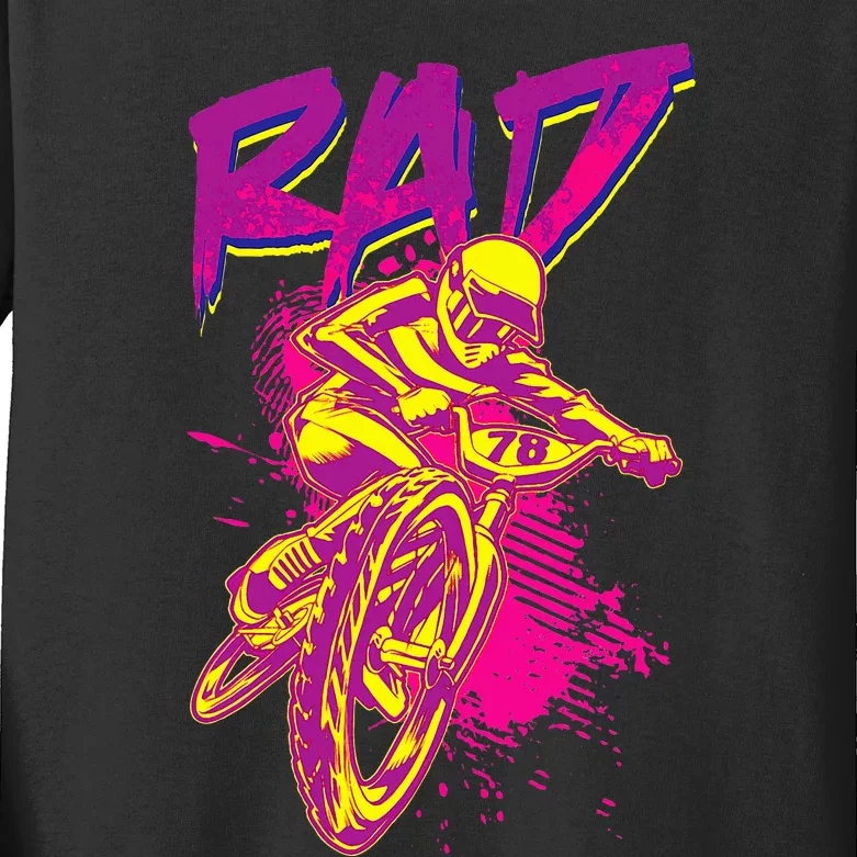 Rad Bmx 80s Kids Long Sleeve Shirt