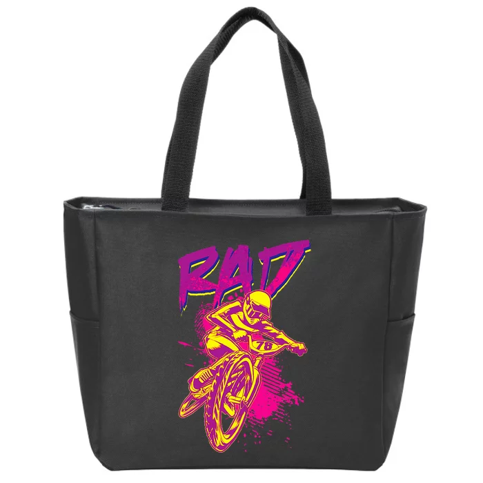 Rad Bmx 80s Zip Tote Bag