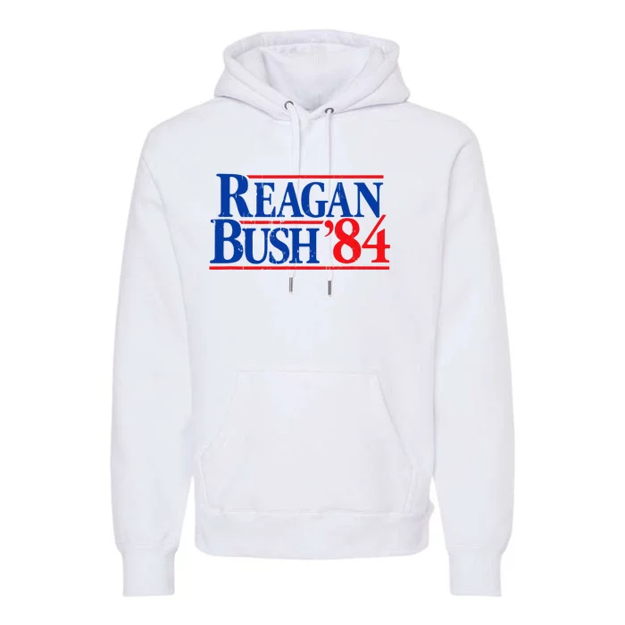 Reagan Bush 84 Vintage Republican Premium Hoodie