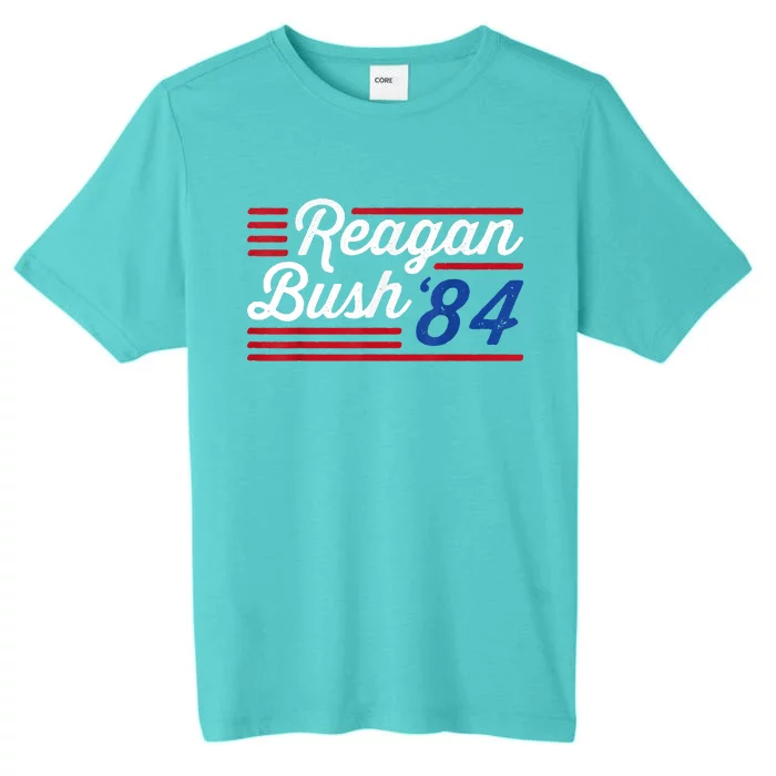 Reagan Bush 84 Conservative Republican ChromaSoft Performance T-Shirt