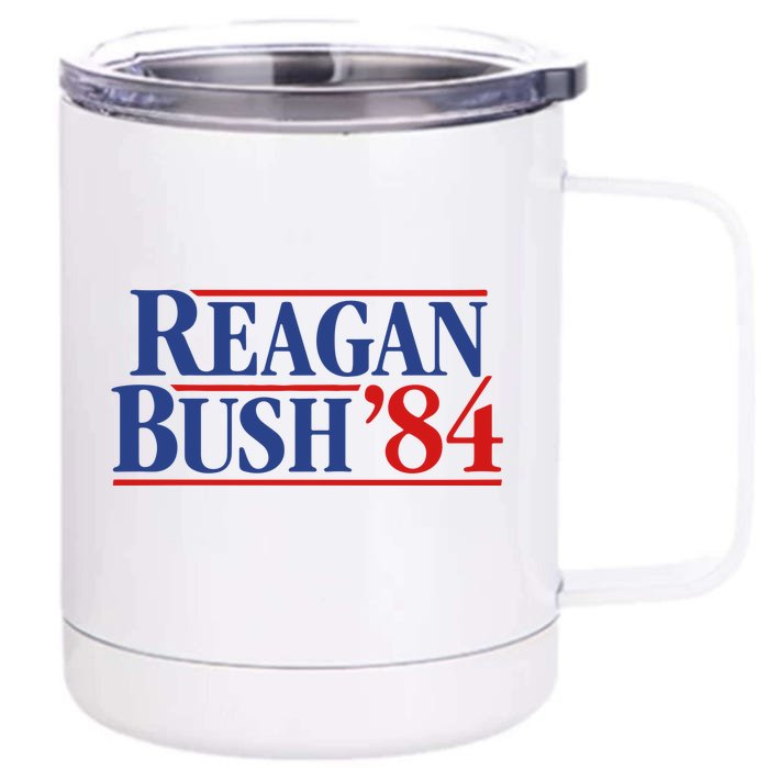 Reagan Bush 84 Front & Back 12oz Stainless Steel Tumbler Cup