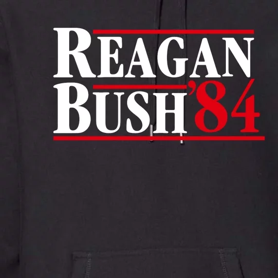 Reagan Bush 84 Shirt Presidential Campaign Premium Hoodie