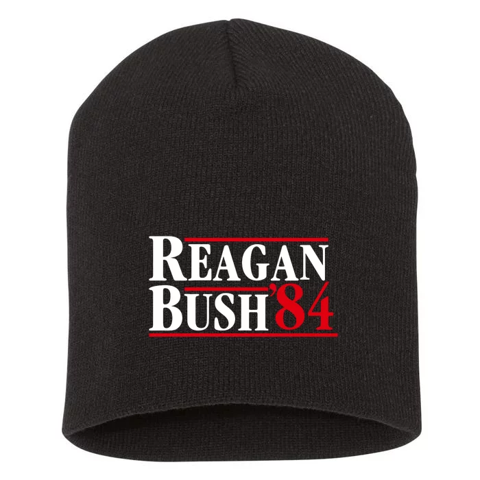 Reagan Bush 84 Shirt Presidential Campaign Short Acrylic Beanie