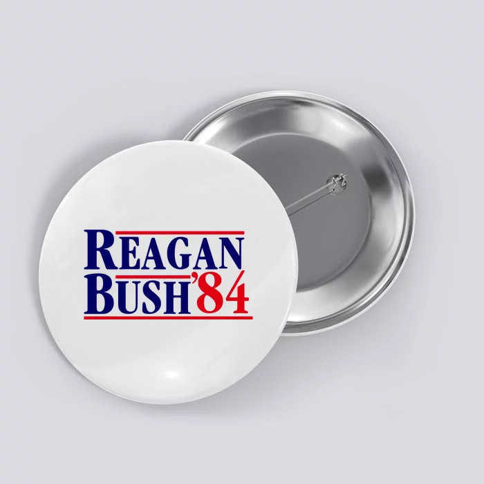 Reagan Bush 84 Shirt Presidential Campaign Button