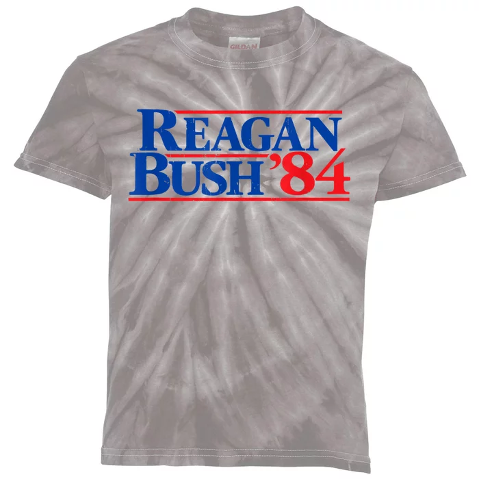 Reagan Bush '84 Vintage Republican Kids Tie-Dye T-Shirt