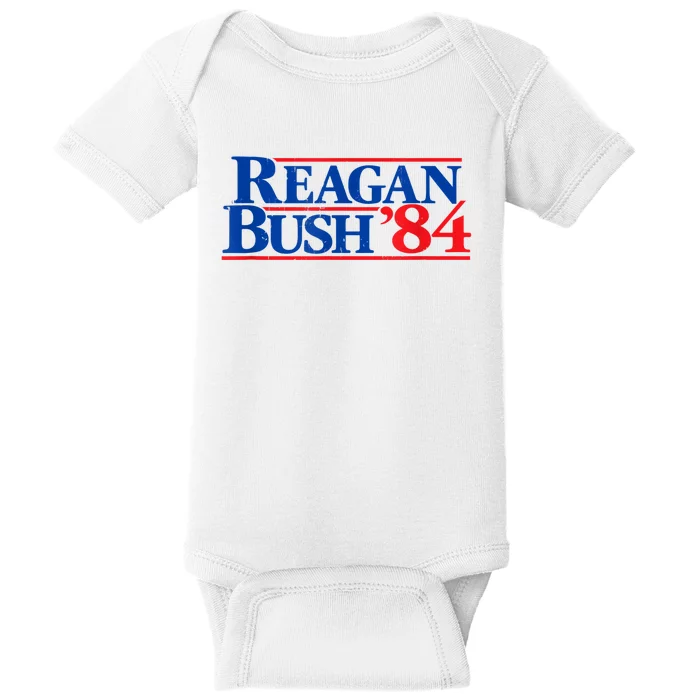 Reagan Bush '84 Vintage Republican Baby Bodysuit