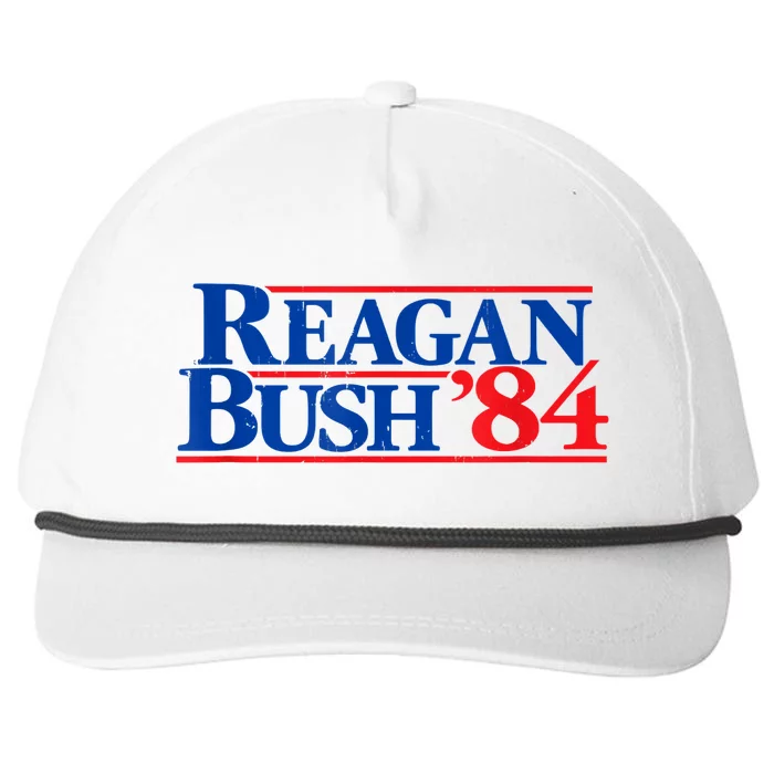 Reagan Bush '84 Vintage Republican Snapback Five-Panel Rope Hat