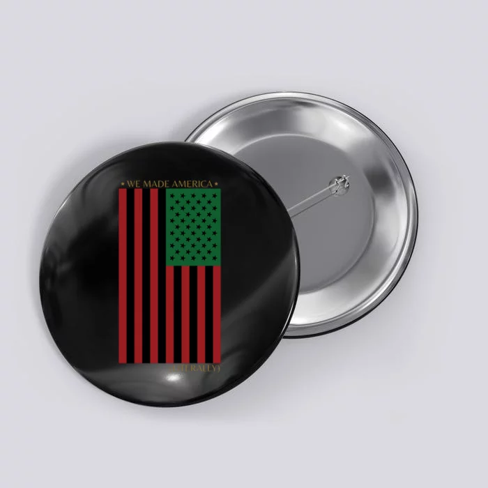 Red Black And Green Flag RBG American Flag Button