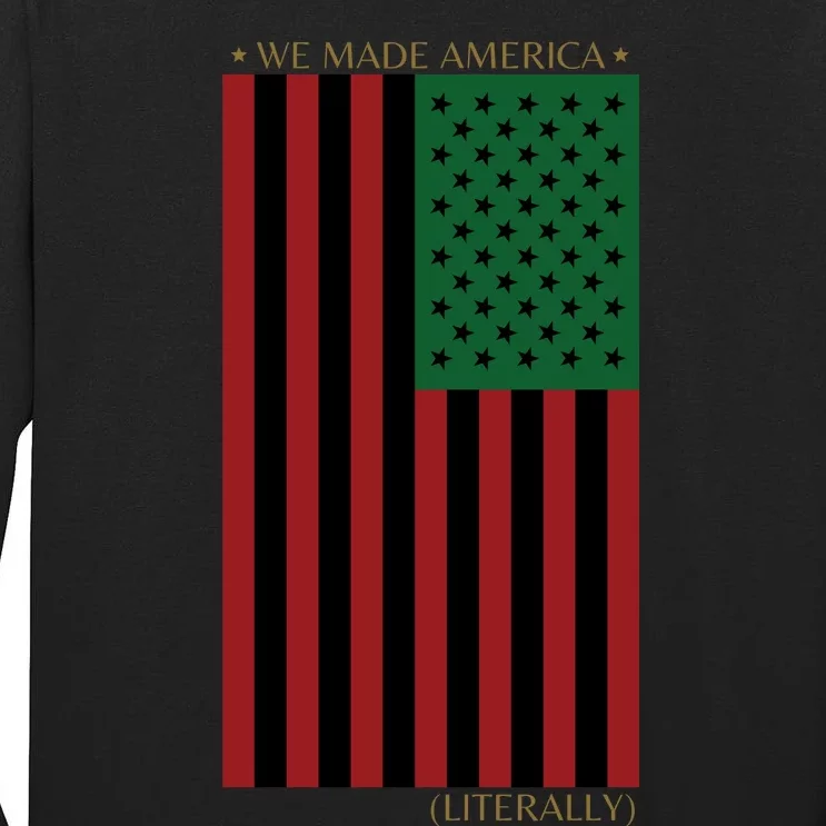 Red Black And Green Flag RBG American Flag Tall Long Sleeve T-Shirt