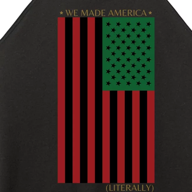 Red Black And Green Flag RBG American Flag Women’s Perfect Tri Rocker Tank