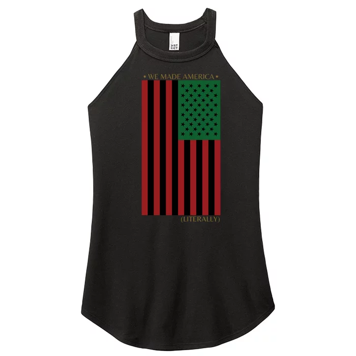 Red Black And Green Flag RBG American Flag Women’s Perfect Tri Rocker Tank