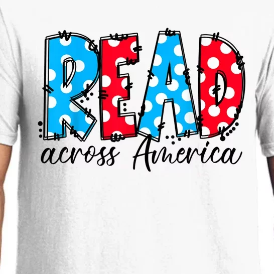 Read Books Across America Funny Bookworm Reader Book Lover Pajama Set