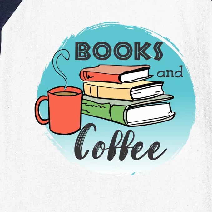 Reading Books And Coffee Bookaholilc Bookworm Reading Cool Gift Baseball Sleeve Shirt