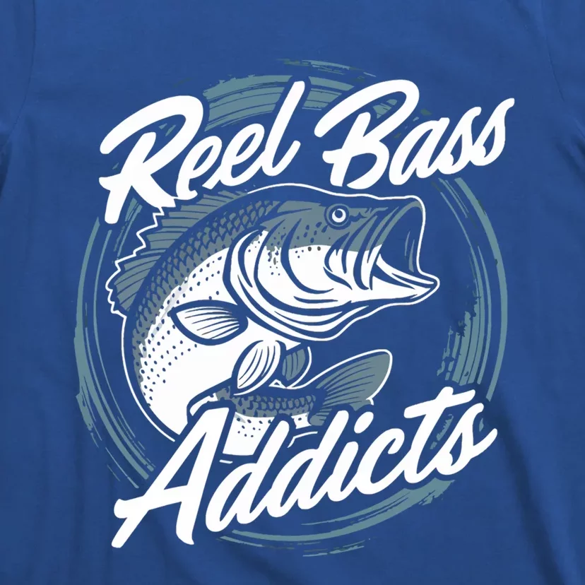 Reel Bass Addicts Bass Fishing Gift T-Shirt