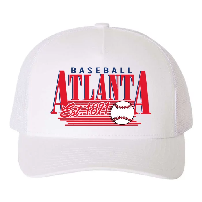 Retro Baseball Atlanta Est 1871 Yupoong Adult 5-Panel Trucker Hat