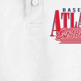 Retro Baseball Atlanta Est 1871 Dry Zone Grid Performance Polo