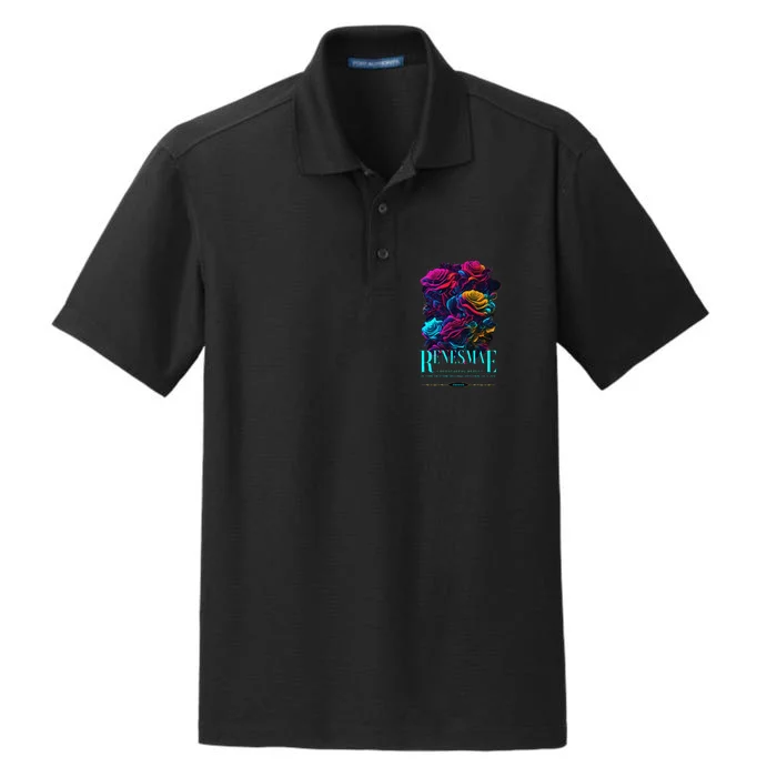 Roses By Another Name Dry Zone Grid Performance Polo