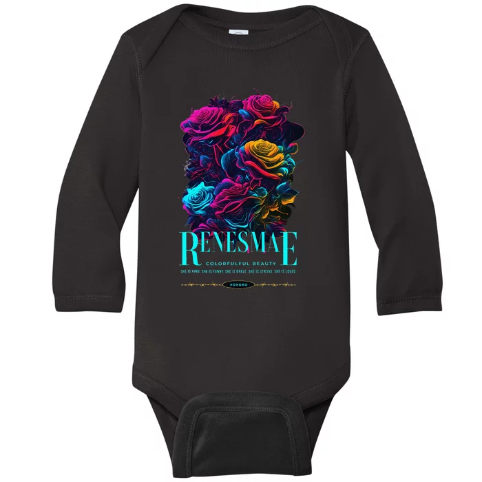 Roses By Another Name Baby Long Sleeve Bodysuit