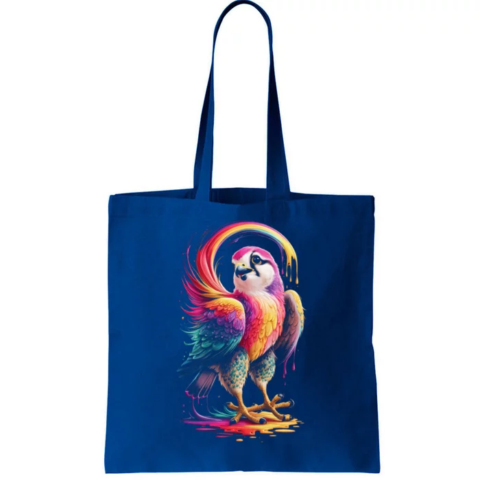 Rainbow Bird Art Colorful Bird Lover Birdwatching Gift Tote Bag