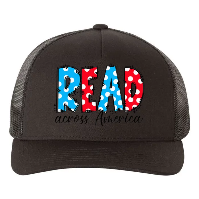 Read Books Across America Funny Bookworm Reader Book Lover Yupoong Adult 5-Panel Trucker Hat