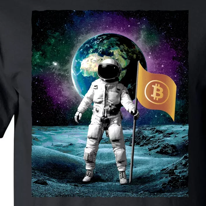 Retro Bitcoin Astronaut Tall T-Shirt