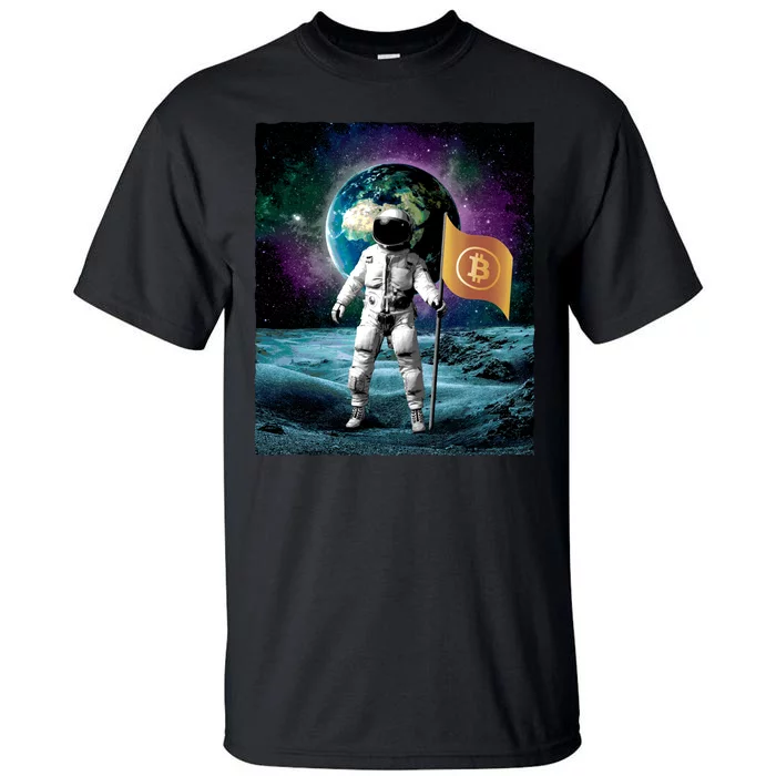 Retro Bitcoin Astronaut Tall T-Shirt