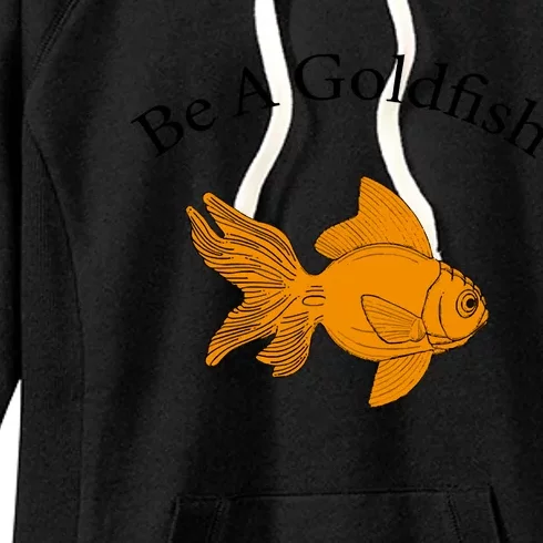 Retro Be A Goldfish Women's Fleece Hoodie