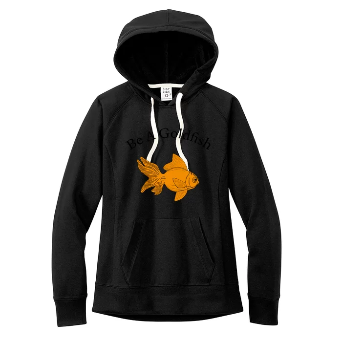 Retro Be A Goldfish Women's Fleece Hoodie