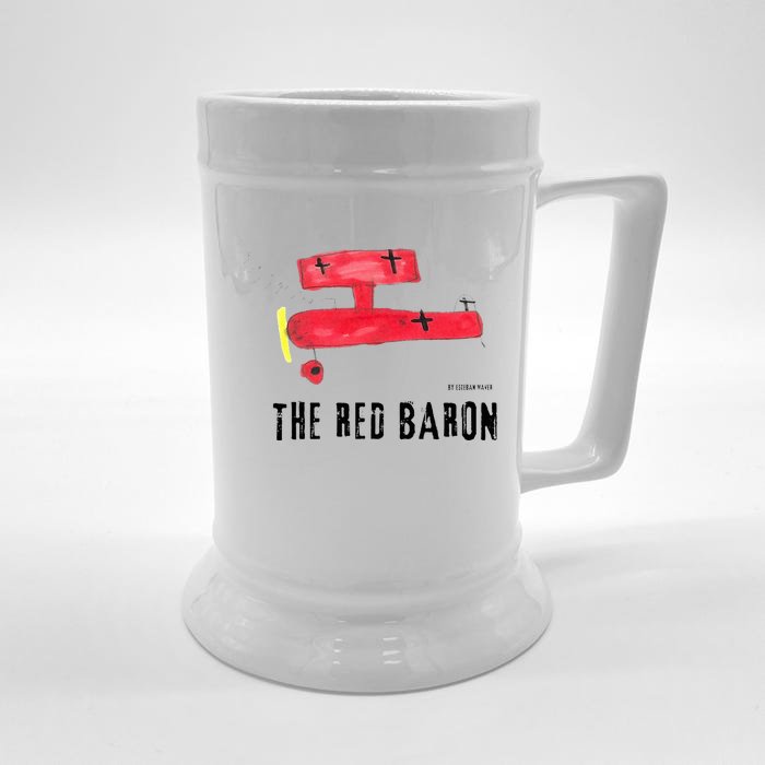 Red Baron Aviation Aircraft Airplane Front & Back Beer Stein