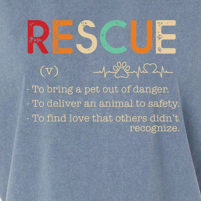 RescueTo Bring A Pet Out Of Danger To Deliver An Animal Garment-Dyed Women's Muscle Tee