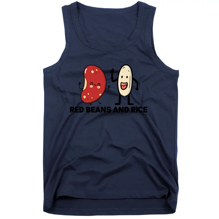 Red Beans And Rice Funny Food Tank Top