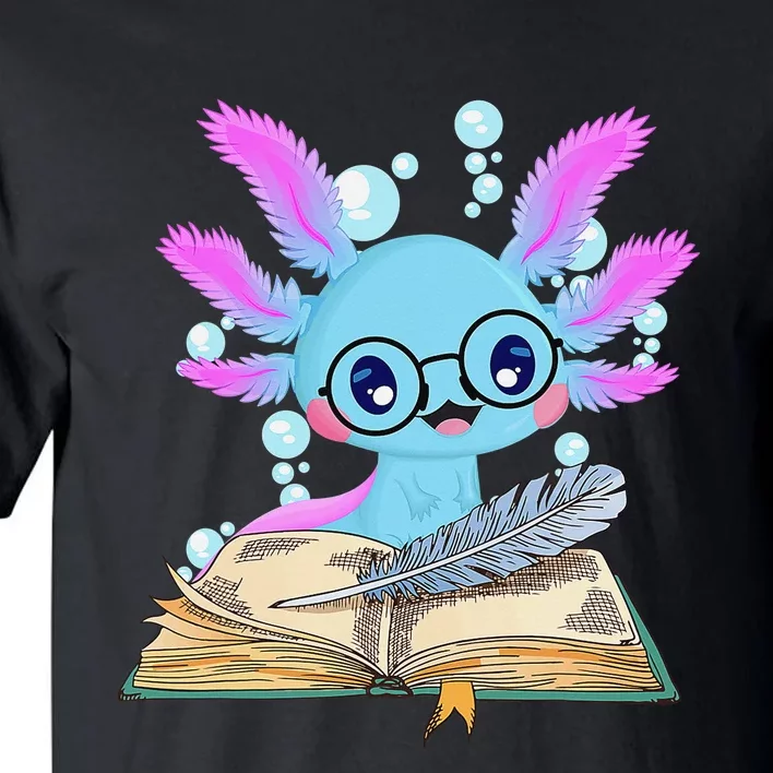 Read Book Axolotl Funny Reading Books Lizard Tall T-Shirt