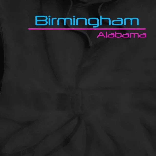 Retro Birmingham Alabama Tie Dye Hoodie