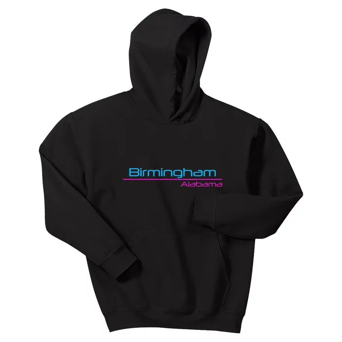 Retro Birmingham Alabama Kids Hoodie