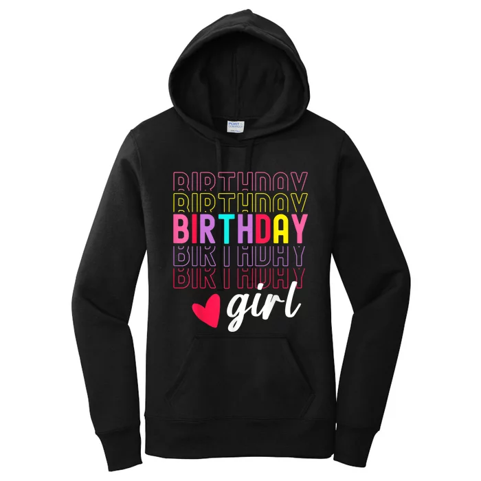 Retro Birthday Awesome Cute Birthday Party Women's Pullover Hoodie