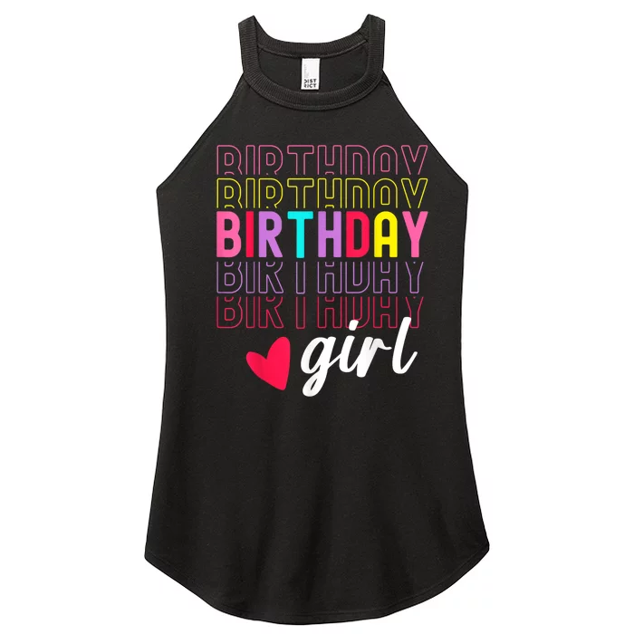 Retro Birthday Awesome Cute Birthday Party Women’s Perfect Tri Rocker Tank