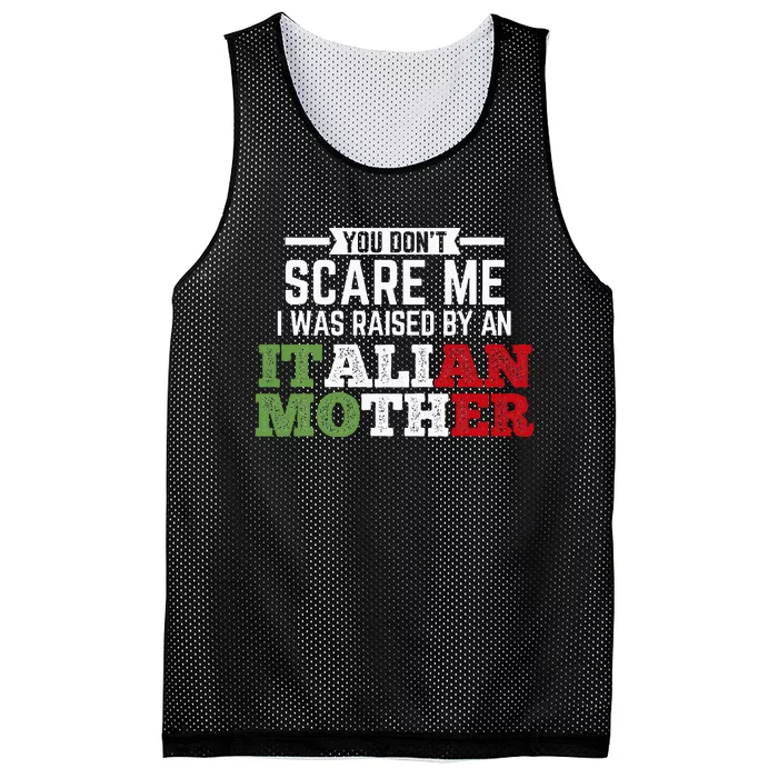 Raised By An Italian Mother Italy Flag Italian National Mesh Reversible Basketball Jersey Tank