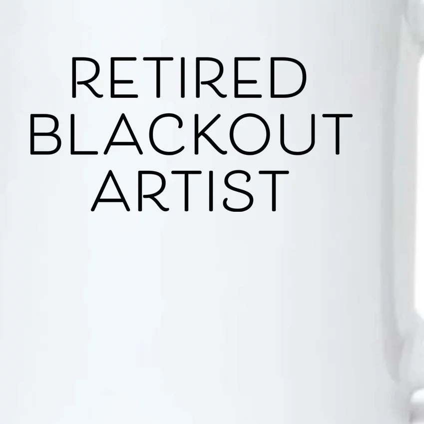 Retired Blackout Artist Black Color Changing Mug