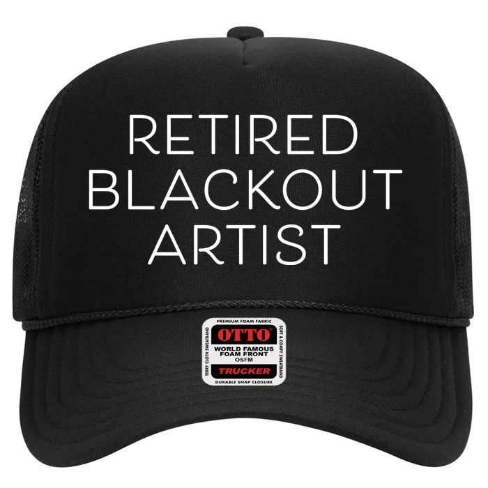 Retired Blackout Artist High Crown Mesh Trucker Hat