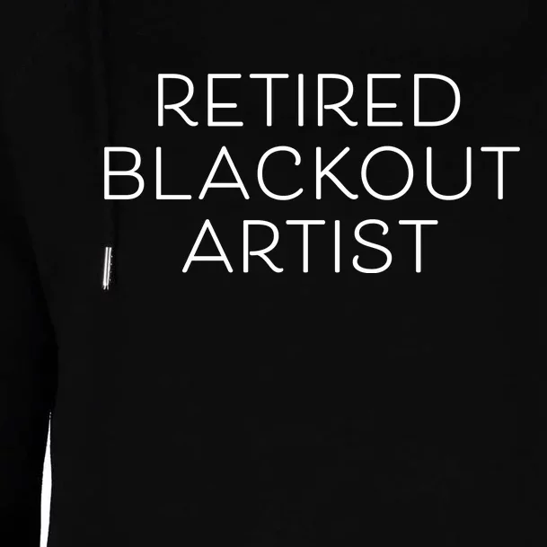 Retired Blackout Artist Womens Funnel Neck Pullover Hood