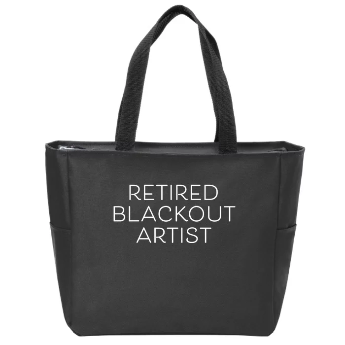 Retired Blackout Artist Zip Tote Bag