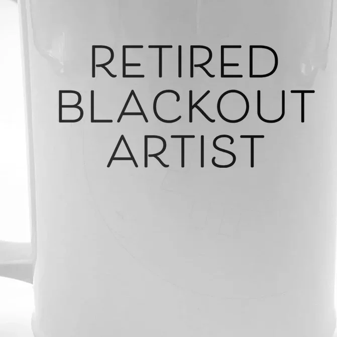 Retired Blackout Artist Front & Back Beer Stein