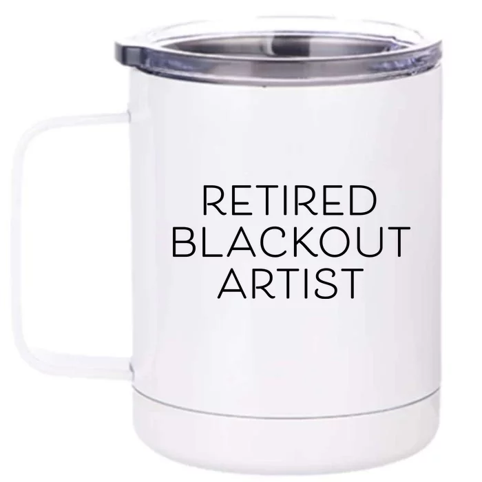 Retired Blackout Artist Front & Back 12oz Stainless Steel Tumbler Cup