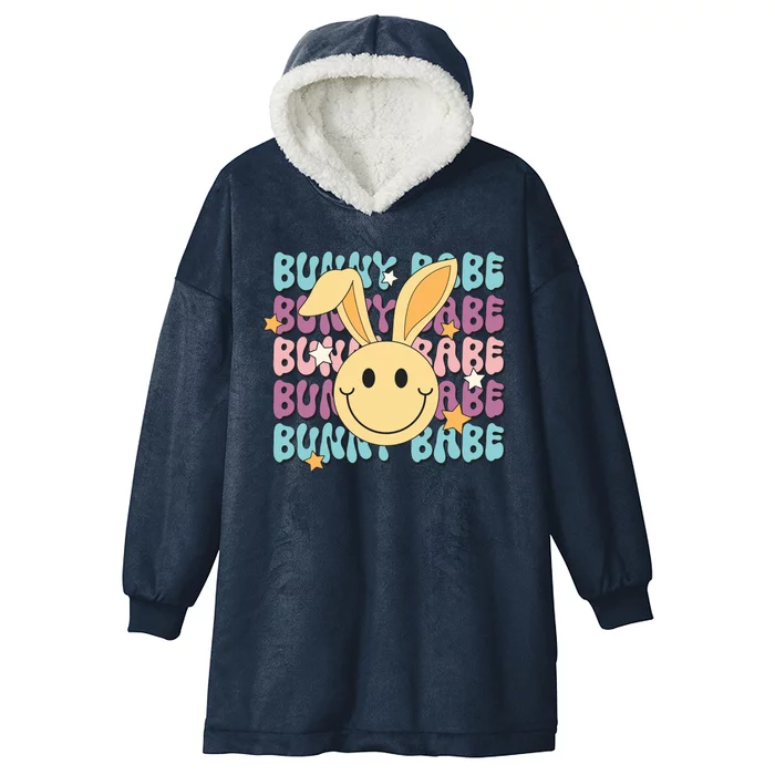 Retro Bunny Babe Cute Bunny Hooded Wearable Blanket