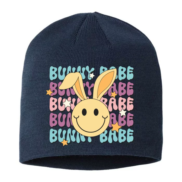 Retro Bunny Babe Cute Bunny 8 1/2in Sustainable Knit Beanie