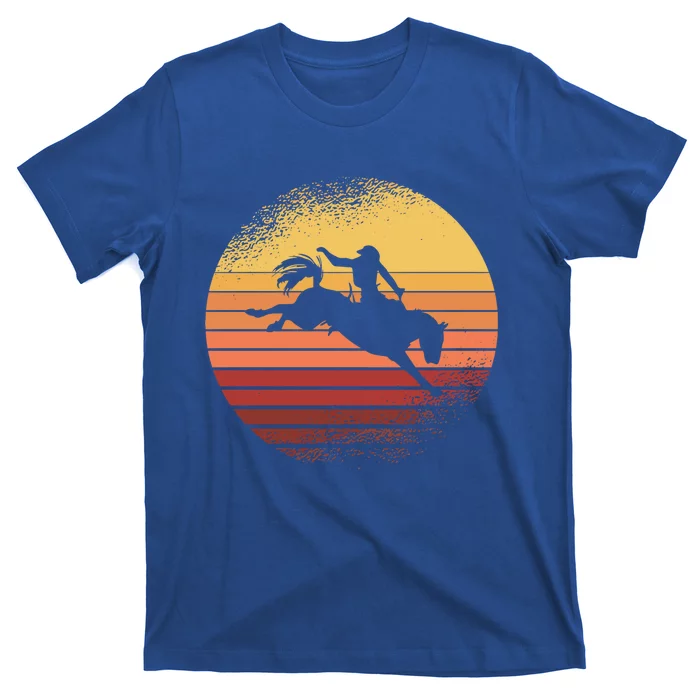 Rodeo Bucking Bronco Horse Retro Style I Cow I Rodeo Gift T-Shirt