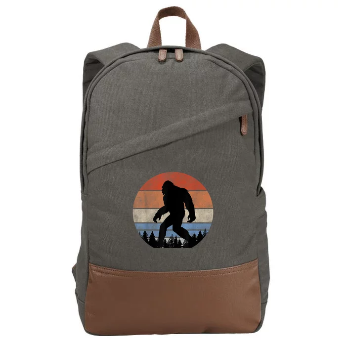 Retro Bigfoot , Bigfoot T , Bigfoot S Cotton Canvas Backpack